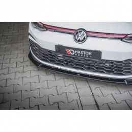 Maxton Front Splitter V.3 + Flaps Volkswagen Golf 8 GTI Gloss Black, MAXTON DESIGN