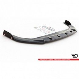 Maxton Front Splitter V.3 + Flaps Volkswagen Golf 8 GTI Gloss Black, MAXTON DESIGN