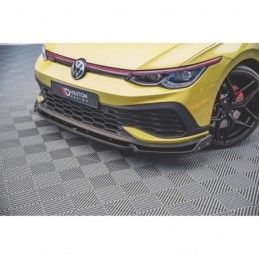 Maxton Front Splitter V.1 + Flaps Volkswagen Golf 8 GTI Clubsport Gloss Black, MAXTON DESIGN