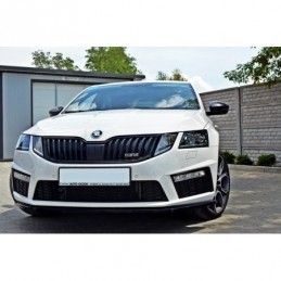 Maxton Front Splitter V.1 Skoda Octavia RS Mk3 Gloss Black, MAXTON DESIGN