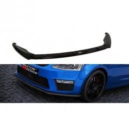 Maxton Front Splitter V.1 Skoda Octavia RS Mk3 Gloss Black, MAXTON DESIGN