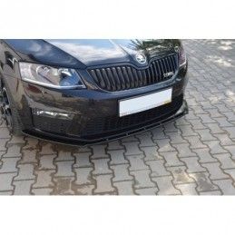 Maxton Front Splitter V.1 Skoda Octavia RS Mk3 Gloss Black, MAXTON DESIGN