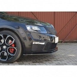 Maxton Front Splitter V.1 Skoda Octavia RS Mk3 Gloss Black, MAXTON DESIGN