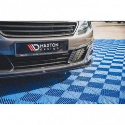 Maxton Front Splitter V.1 Peugeot 308 Mk2 Facelift Gloss Black, MAXTON DESIGN