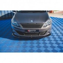 Maxton Front Splitter V.2 Peugeot 308 Mk2 Facelift Gloss Black, MAXTON DESIGN