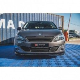 Maxton Front Splitter V.2 Peugeot 308 Mk2 Facelift Gloss Black, MAXTON DESIGN