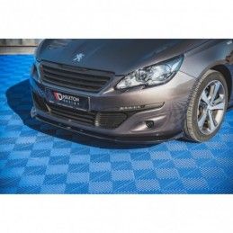 Maxton Front Splitter V.2 Peugeot 308 Mk2 Facelift Gloss Black, MAXTON DESIGN