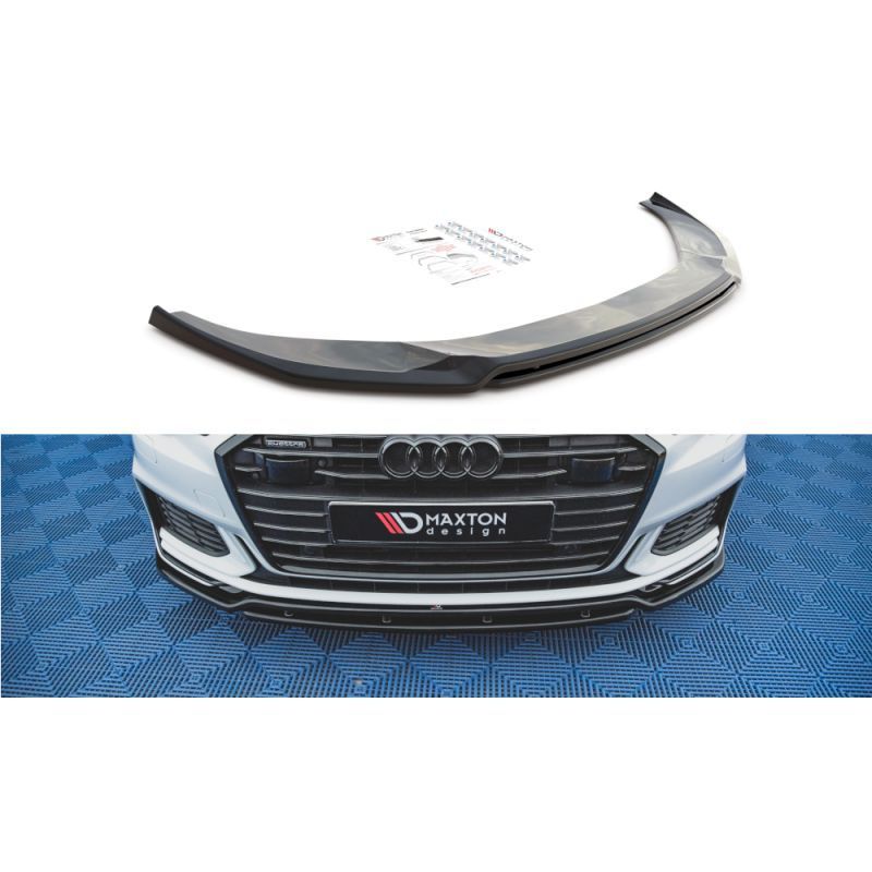 Maxton Front Splitter V.3 Audi A6 S-Line / S6 C8 Gloss Black, MAXTON DESIGN