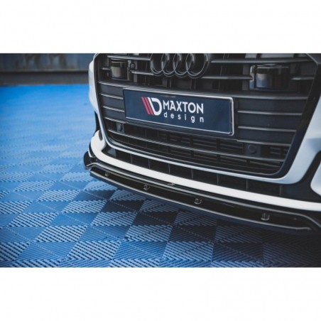 Maxton Front Splitter V.3 Audi A6 S-Line / S6 C8 Gloss Black, MAXTON DESIGN