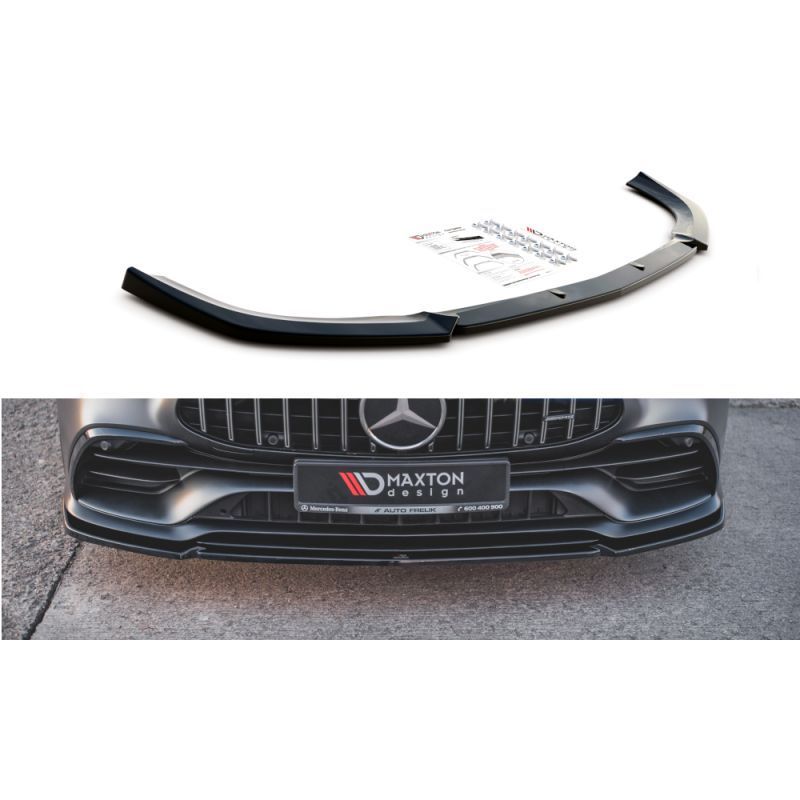 Maxton Front Splitter V.2 Mercedes-AMG GT 53 4-Door Coupe Gloss Black, MAXTON DESIGN