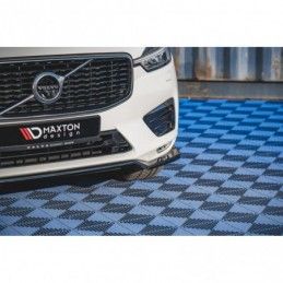 Maxton Front Splitter V.1 Volvo XC60 Mk2 R-Design Gloss Black, MAXTON DESIGN