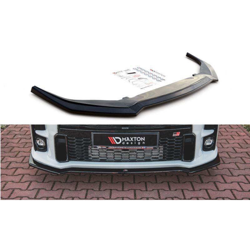 Maxton Front Splitter V.1 Toyota GR Yaris Mk4 Gloss Black, MAXTON DESIGN