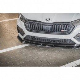 Maxton Front Splitter V.1 Skoda Octavia RS Mk4 Gloss Black, MAXTON DESIGN