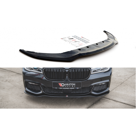 Maxton Front Splitter V.1 for BMW 7 M-Pack G11 Gloss Black, MAXTON DESIGN