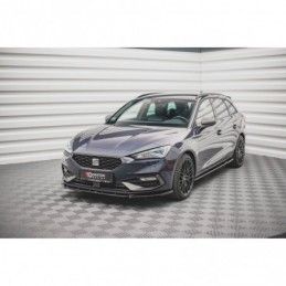 Maxton Front Splitter V.2 Seat Leon FR Mk4 Gloss Black, MAXTON DESIGN