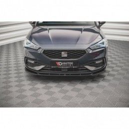 Maxton Front Splitter V.2 Seat Leon FR Mk4 Gloss Black, MAXTON DESIGN