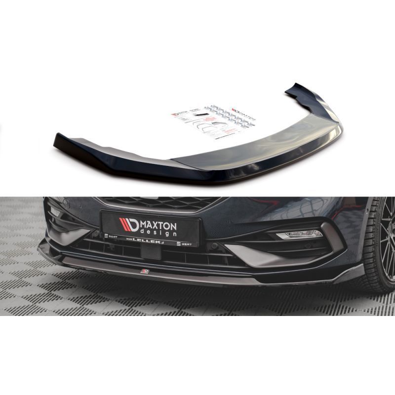 Maxton Front Splitter V.3 Seat Leon FR Mk4 Gloss Black, MAXTON DESIGN