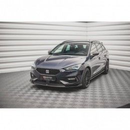 Maxton Front Splitter V.3 Seat Leon FR Mk4 Gloss Black, MAXTON DESIGN