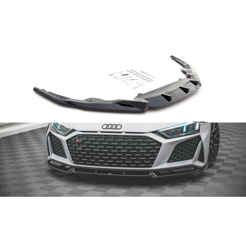 Maxton Front Splitter V.1 Audi R8 Mk2 Facelift Gloss Black, MAXTON DESIGN