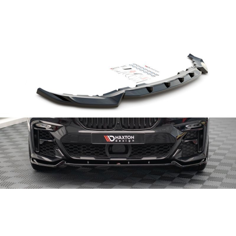 Maxton Front Splitter V.2 BMW X7 M G07 Gloss Black, MAXTON DESIGN