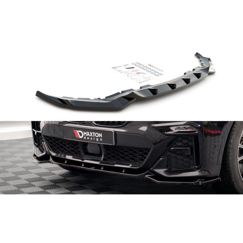 Maxton Front Splitter V.3 BMW X7 M G07 Gloss Black, MAXTON DESIGN