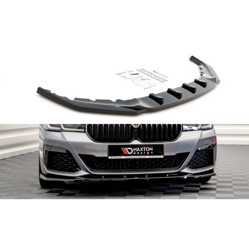 Maxton Front Splitter V.2 BMW 5 G30 Facelift M-Pack Gloss Black, MAXTON DESIGN