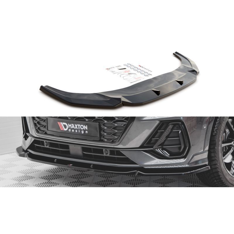 Maxton Front Splitter V.1 Audi Q3 Sportback S-Line Gloss Black, MAXTON DESIGN