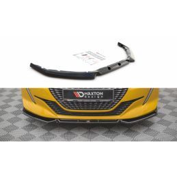 Maxton Front Splitter V.1 Peugeot 208 Mk2 Gloss Black, MAXTON DESIGN