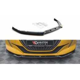 Maxton Front Splitter V.2 Peugeot 208 Mk2 Gloss Black, MAXTON DESIGN