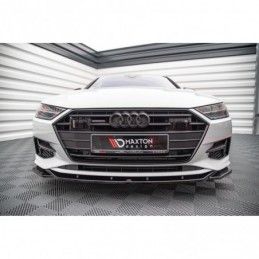 Maxton Front Splitter V.1 Audi A7 C8 Gloss Black, MAXTON DESIGN