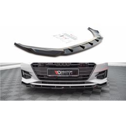 Maxton Front Splitter V.2 Audi A7 C8 Gloss Black, MAXTON DESIGN