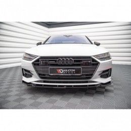 Maxton Front Splitter V.2 Audi A7 C8 Gloss Black, MAXTON DESIGN