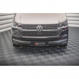 Maxton Front Splitter V.1 Volkswagen T6 Facelift Gloss Black, MAXTON DESIGN