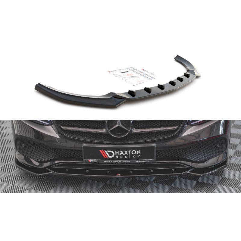 Maxton Front Splitter Mercedes-Benz E W213 Gloss Black, MAXTON DESIGN