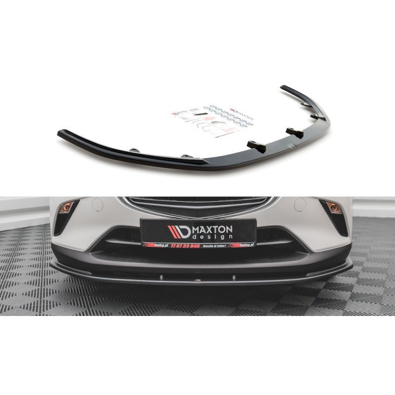 Maxton Front Splitter V.1 Mazda CX-3 Gloss Black, MAXTON DESIGN