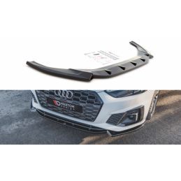 Maxton Front Splitter V.2 Audi S5 / A5 S-Line F5 Facelift Gloss Black, MAXTON DESIGN