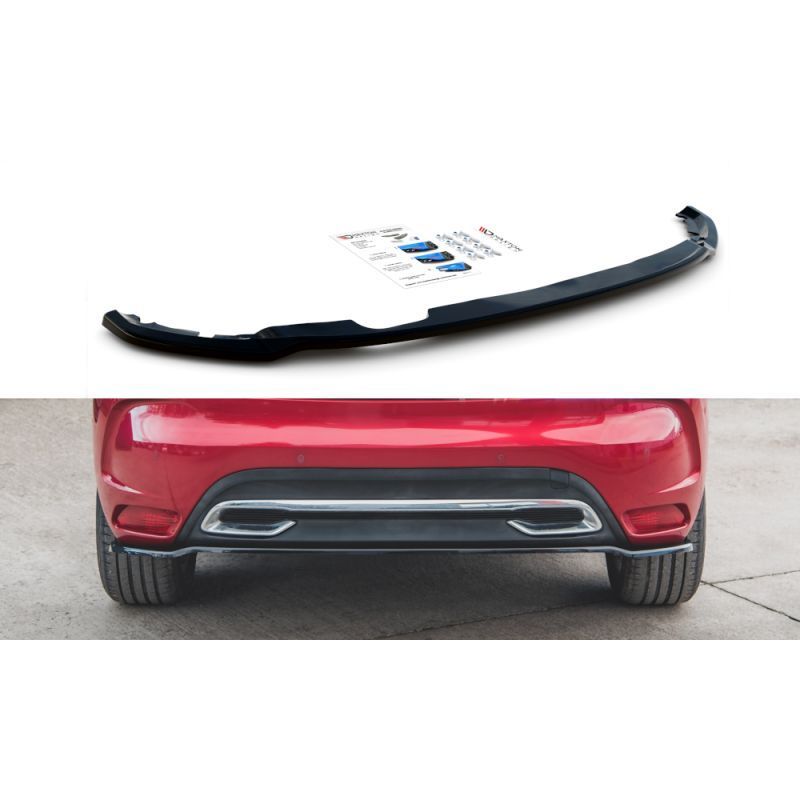 Maxton Central Rear Splitter Citroen DS4 Gloss Black, MAXTON DESIGN