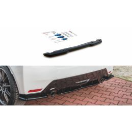 Maxton Central Rear Splitter Toyota GR Yaris Mk4 Gloss Black, MAXTON DESIGN