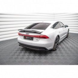 Maxton Central Rear Splitter for Audi A7 C8 Gloss Black, MAXTON DESIGN