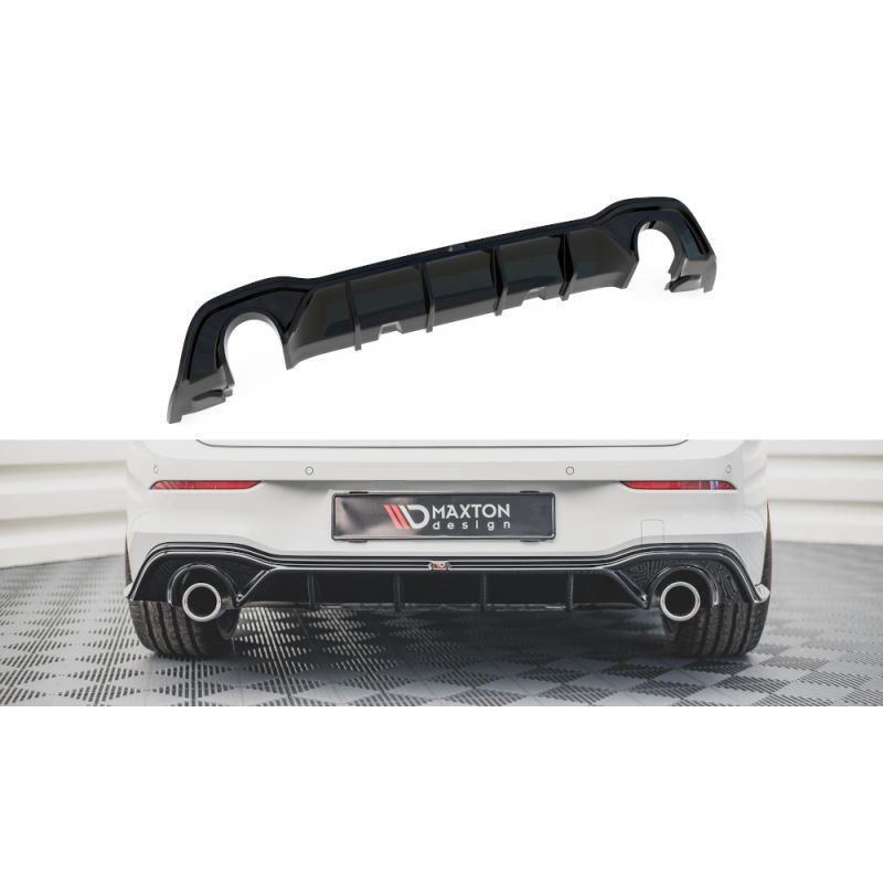 Maxton Rear Valance V.2 Volkswagen Golf 8 GTI Gloss Black, MAXTON DESIGN