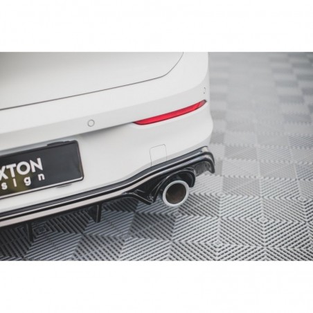 Maxton Rear Valance V.2 Volkswagen Golf 8 GTI Gloss Black, MAXTON DESIGN