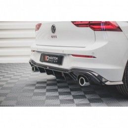 Maxton Rear Valance V.2 Volkswagen Golf 8 GTI Gloss Black, MAXTON DESIGN