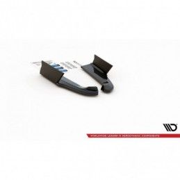 Maxton Rear Side Splitters V.1 + Flaps Ford Mustang GT Mk6 Facelift Gloss Black, MAXTON DESIGN