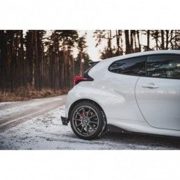 Maxton Rear Side Splitters V.2 + Flaps Toyota GR Yaris Mk4 Gloss Black, MAXTON DESIGN