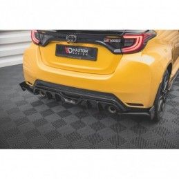 Maxton Rear Side Splitters + Flaps V.4 Toyota GR Yaris Mk4 Gloss Black, MAXTON DESIGN