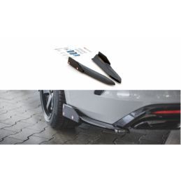 Maxton Rear Side Splitters V.2 + Flaps Skoda Octavia RS Mk4 Gloss Black, MAXTON DESIGN