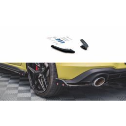 Maxton Rear Side Splitters V.1 + Flaps Volkswagen Golf 8 GTI Clubsport Gloss Black, MAXTON DESIGN