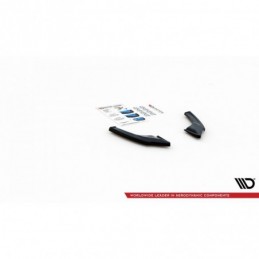 Maxton Rear Side Splitters V.1 + Flaps Volkswagen Golf 8 GTI Clubsport Gloss Black, MAXTON DESIGN