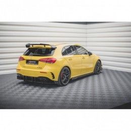 Maxton Rear Side Splitters V.2 + Flaps Mercedes-AMG A45 S Gloss Black, MAXTON DESIGN