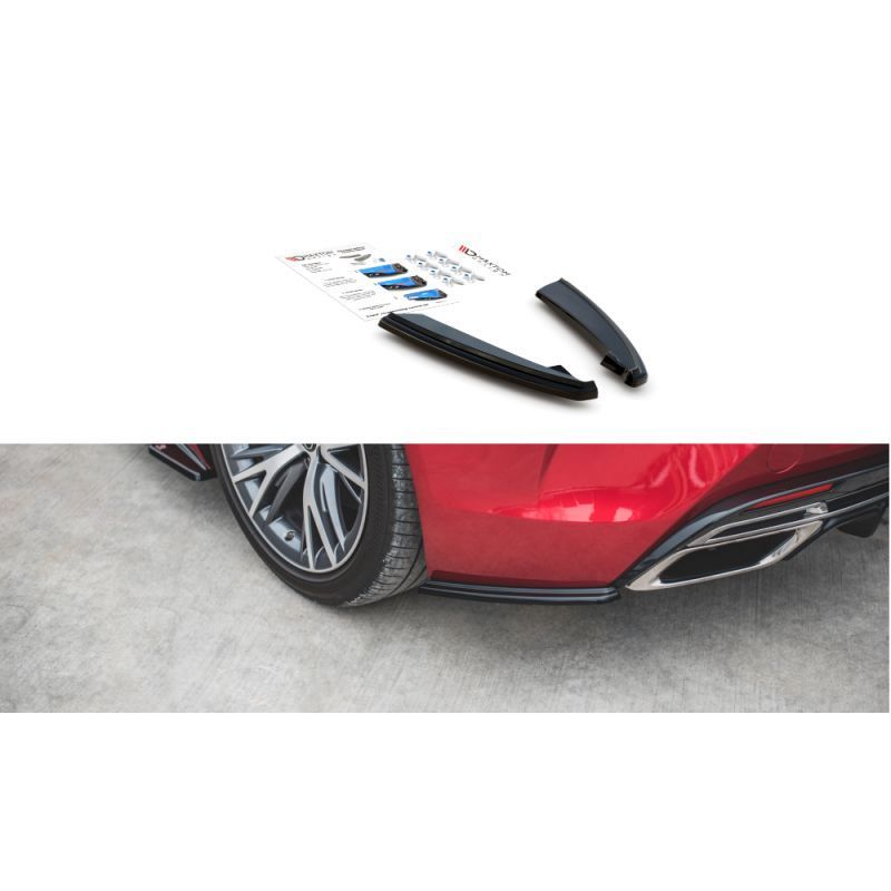 Maxton Rear Side Splitters Lexus LC 500 Gloss Black, MAXTON DESIGN